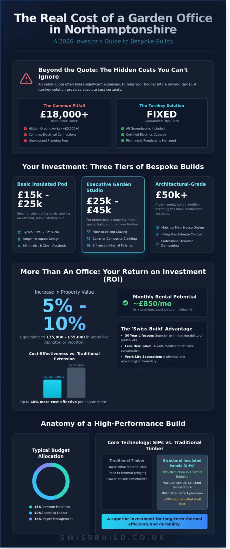 Garden Office Cost Northampton: 2026 Price Guide & ROI Analysis